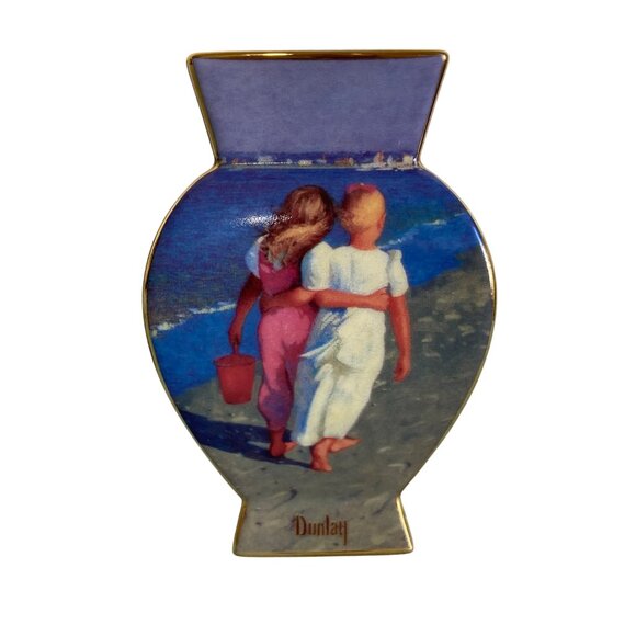 Thomas R. Dunlay Best Friends Vase By Goebel Artis Orbis - Picture 2 of 8